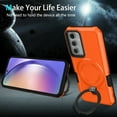 thumbnail image 6 of for Samsung Galaxy A25 5G Hybrid Case with Magnetic Ring Multi-Angle Stand, for Women Men [Excellent Grip Feeling] Drop Protective Case Cover for Samsung Galaxy A25 5G - Orange, 6 of 9