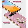 thumbnail image 5 of Compatible with Samsung S10 Plus Case Silicone TPU Shockproof Samsung Galaxy S10 Plus Phone Case Plating Astronaut Cute Pattern TPU Cases with Ring (Purple), 5 of 14