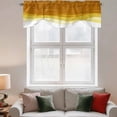 thumbnail image 2 of Ombre Orange Waves Tie Up Valance Curtains for Windows, Kitchen Curtains Window Treatments, Abstract Art Gradient Modern Short Window Shades Valances for Bedroom Bathroom Cafe 54"x18", 2 of 8