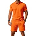 thumbnail image 6 of Kakii Men's Summer New Arrival Polo Shirt Set - Slim Fit Short Sleeve Collared Shirt & Matching Shorts, Casual Sporty Versatile Fashion Outfit, 6 of 6