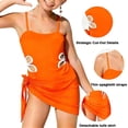 thumbnail image 4 of HWJAD Girls Swimsuit One-Piece Bathing Suit with Mesh Cover Ups Adjustable Straps Cut Out Swimwear Size 5-12, 4 of 6