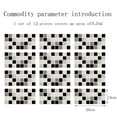 thumbnail image 3 of Aursykel Premium PVC Imitation Tile Stickers for Kitchen Bathroom Walls and Floors Easy to Install Long Lasting Adhesive Crystal Film Design Suit for Home 12 Pack, 3 of 8