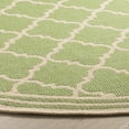 thumbnail image 3 of Safavieh Linden Danny Geometric Indoor/Outdoor Area Rug, Olive/Cream, 6'7" x 6'7" Round, 3 of 8