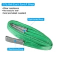 thumbnail image 5 of Uxcell 2" x 10 FT Lift Strap 2 Ply 4409lbs Capacity Webbing Lifting Moving Straps for Rigging Hoisting, 4 Pack Green, 5 of 6