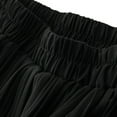 thumbnail image 4 of JNGSA Women's Chiffon High Waist Skirt Pleated Solid Color Midi Skirt Loose Flowy Elastic Skirt Elegant Long Skirt Black, 4 of 7