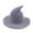 Gray, variant on Deeceymbur Breathable Foldable Wizard Hat with Curved Tip Summer Halloween Party Cosplay Magical Hat 22.1-22.8in