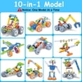thumbnail image 6 of 167-Piece 10-in-1 STEM Building Set, Engineering Kit for Ages 4-8, Builds 10 Models, 6 of 7