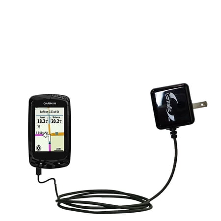 Gomadic Intelligent Compact AC Home Wall Charger suitable for the Garmin EDGE 810 - High output power with a convenient, foldable plug design - Uses T