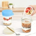 thumbnail image 3 of 6 Pack Overnight Oats Containers with Lids and Spoons, 16 oz Mason Jars Removable Separate Compartments, Airtight Leak-Proof Glass for Chia Pudding, Yogurt, Oatmeal, 3 of 3