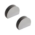 thumbnail image 1 of Oleegame 2PC Spoon And Lid Rest Gold Stainless Steel Semicircle Vertical Paper Towel Rack Hand Drawn Metal Paper Towel Seat Hotel Restaurant Napkin Seat Silver, 1 of 9