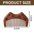 thumbnail image 2 of Peine de madera para desenredar y peinar – Peine de madera natural de dientes finos de bolsillo pequeño para mujer, 2 of 5