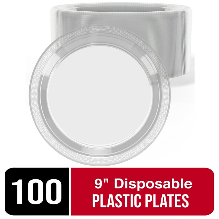 Clear plastic plates walmart sale