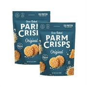 ParmCrisps  Party Size Original Cheese Parm Crisps, Made Simply with 100% REAL Parmesan Cheese | Healthy Keto Snacks, Low Carb, High Protein, Gluten Free, Oven Baked, Keto-Friendly | 9.5 Oz (P