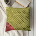 thumbnail image 3 of Euro Pillow Sham, Apple Green Euro Shams Suede Euro Sham Covers, Solid Color, Pintucks, Textured, Striped, Contemporary European - Contemporary Apple Green, 3 of 5
