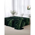 thumbnail image 6 of Green Forest Flat Sheet Only Twin Size, Soft Breathable Bed Top Sheets for Mattress, Modern Pine Trees Mysterious Art Luxury Bedding Flat Sheets for Home Hotel Bedroom Bed Protection, 6 of 9