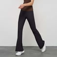 thumbnail image 3 of Annhoo Flared Yoga Pants for Women Solid Color Long Slim Lightweight Leggings Fashion Casual Sweatpants, 3 of 4