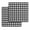 Black, variant on Black White Plaid Dish Towels Set, Waffle Weave Kitchen Towels 2 Pieces, Modern Simple Buffalo Check Gingham Microfiber Hair Face Bath Tea Towel Absorbent Quick Drying Cleaning Dish Cloths 12"x12"