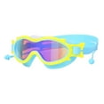thumbnail image 2 of Gafas de natación para niños perfecl con tapones para los oídos sin fugas Azul amarillo, 2 of 8