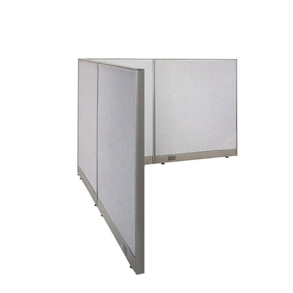 GOF L-shaped Freestanding Office Partition, Room Divider, Privacy Screen, Workstation Cubicle (84”D x 84”W x 48”H)
