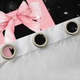 thumbnail image 4 of Manfei Girls Pink Letter Monogrammed H Black Out Curtains,Kids Teens Ribbon Bow Knot Glitter Print Curtains Pack of 2 (42x63 Each),Luxury Bedroom Decor, 4 of 6