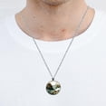 thumbnail image 5 of Sea Lion Stunning Glass Circular Pendant Necklace – Elegant Jewelry Piece for Women, 5 of 5