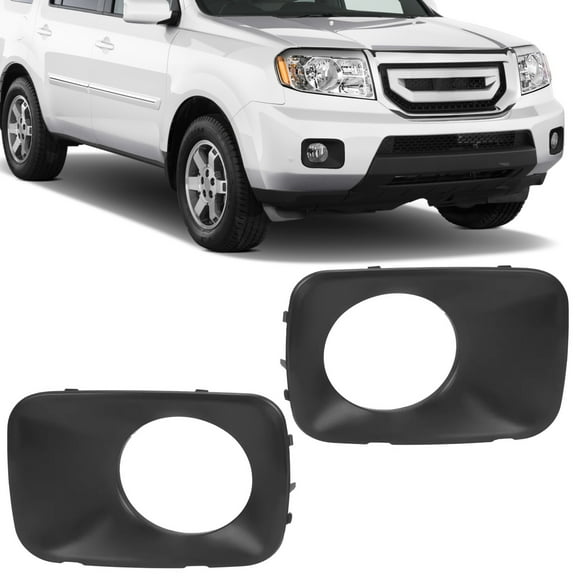Kojem Pair Front Fog Light Bezel for 2009 2010 2011 Honda Pilot Left & Right  Replacement for 71107-SZA-A00ZZ 71102-SZA-A00ZZ HO1038101 HO1039101
