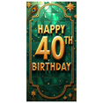 thumbnail image 3 of Gorgeous Golden Happy 40th Birthday Banner Background Backdrop Party Supplies Decors Photography Props for Birthday Parties Celebrations Events and Photo Shoots, 3 of 8