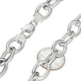 thumbnail image 2 of 14.2mm Large Solid .925 Sterling Silver Cable Chain Necklace, 30 inches, 2 of 6