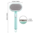 thumbnail image 3 of Pet Hair Removal Double Comb for Cats And Dogs, Self-Cleaning Grooming Tool with Massage Function, Anti-Flying Hair Design for Easy Home Grooming, Dual-Sided Pet Shedding Tool, 1* Cat Comb, 3 of 4