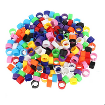 200Pcs 8mm Coturnix Quail Leg Bands Baby Chick Pigeon Chicken