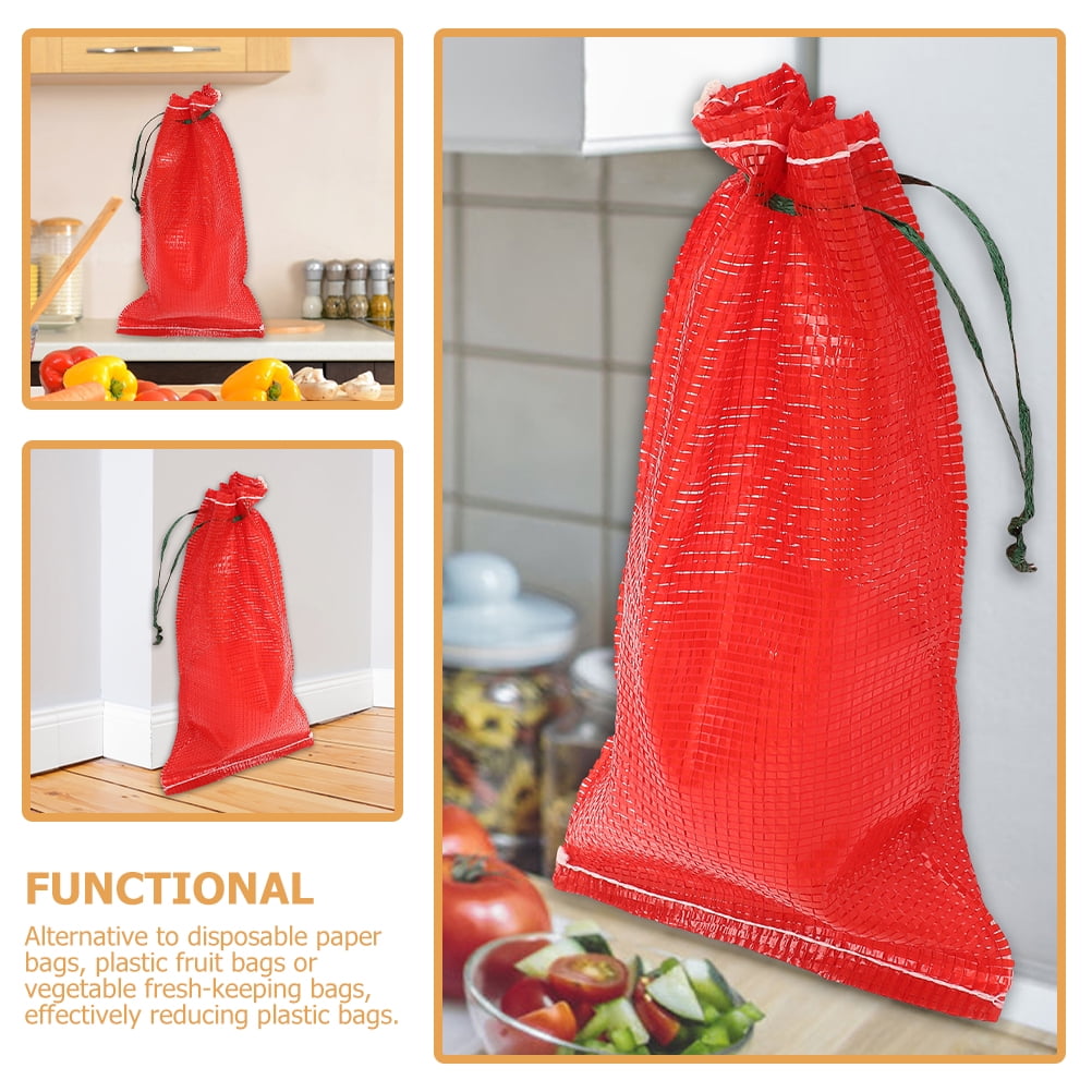 MANLINGDA 50 Reusable Produce Mesh Bags for Fruits and Vegetables
