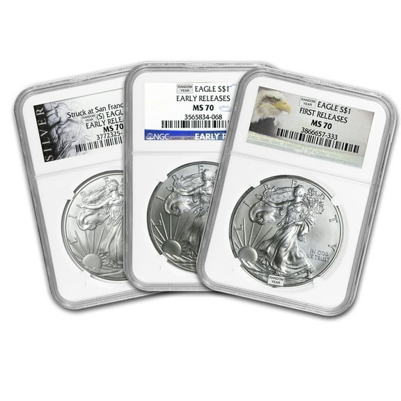 1 oz American Silver Eagle MS-70 NGC (Random Year)