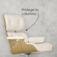 thumbnail image 4 of Silla para oficina reclinable de cuero con reposapiés ilios innova Blanco, 4 of 9
