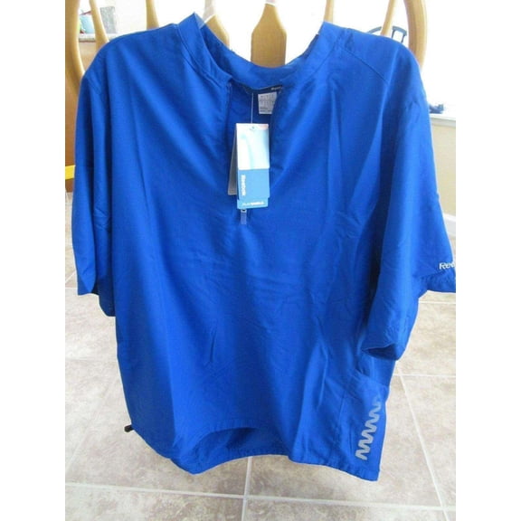 Reebok PlayShield blue short sleeve pullover shirt NEW WITH TAGS