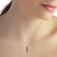 thumbnail image 3 of Galaxy Gold GG 14K Rose Gold 0.35 Carat Ruby Pendant Necklace - July Birthstone - Passion & Protection - 16" to 24" - Fine Jewelry for Women, 3 of 3