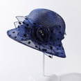 thumbnail image 4 of TINZ Chapeau de Robe pour Femmes Grand Feuille Fleur Chapeau de Douche Nuptiale Chapeaux de Soleil Chapeau de Plage Chapeaux de Mode d'Été Chapeau d'Eau pour Femmes Chapeaux Occidentaux pour Femmes Chapeau Rond Grand, 4 of 4