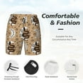 thumbnail image 6 of Picia Snake And Flower pattern Mens Swim Trunks with Compression Liner Stretch Beach Shorts Quick Dry with Zipper Pockets No-Chafing Board Shorts-Large, 6 of 9
