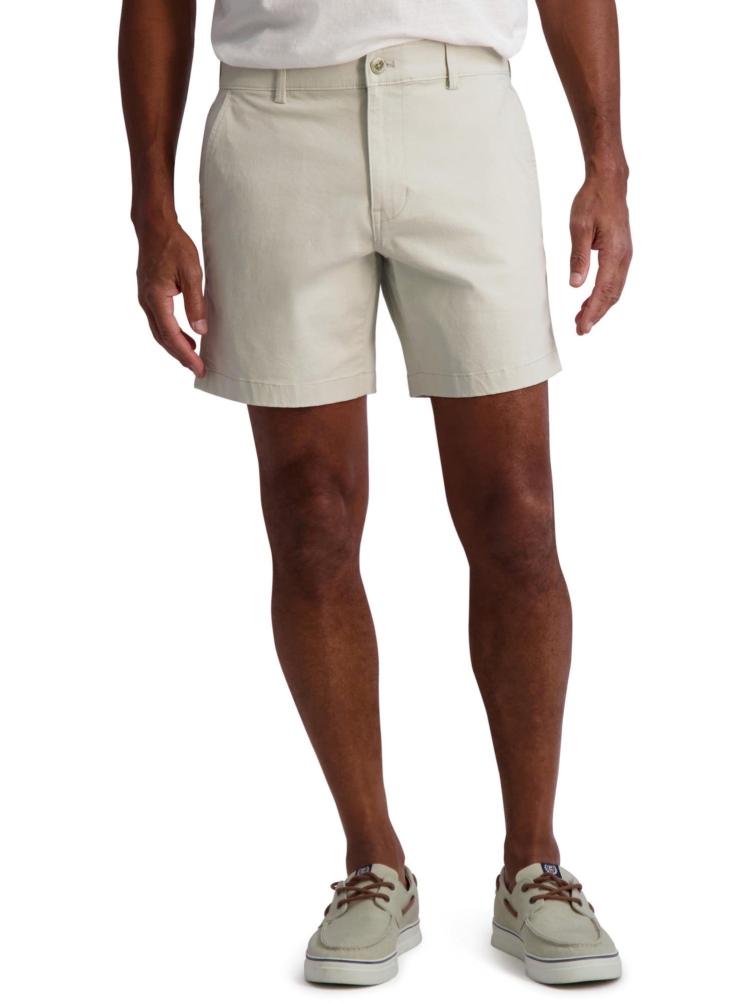 Chaps Men's Flat Front Stretch Twill Shorts, Sizes 2842