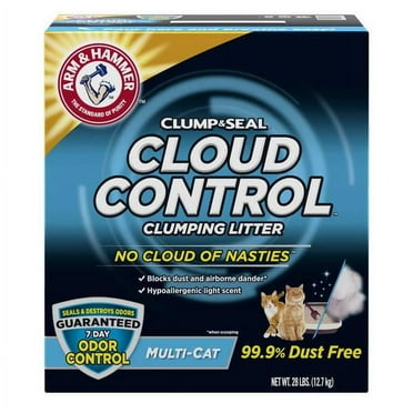 Arm and Hammer 28 lb Cloud Control Multi-Cat Clumping Cat Litter with Hypoallergenic Light Scent