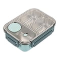 thumbnail image 1 of Tupper para comida portátil Matsuzay caja bento deportiva junta dividida color verde, 1 of 6