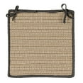 thumbnail image 2 of Colonial Mills Set of 4 Gray and Beige Handmade Braided Chair Pad 15", 2 of 2
