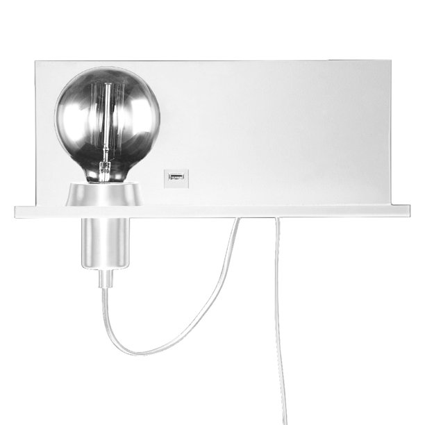 1lt Incandescent Wall Sconce Shelf Mw Finish Walmart Com Walmart Com