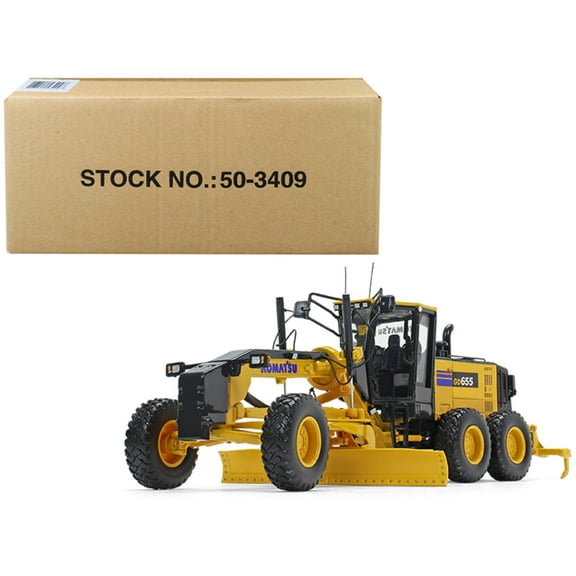 Komatsu GD655-6 Motor Grader with Ripper 1/50 Diecast Model by First Gear