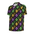 thumbnail image 4 of Wukai Mardi Gras1 Men’s Polo Shirts,Quick-Dry Athletic Shirt,Classic Fit Shirts-Medium, 4 of 8