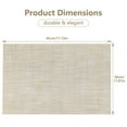 thumbnail image 6 of VCVCOO Plastic/Vinyl Placemats Set of 6 - Woven Heat Resistant Place Mats, Washable Indoor/Outdoor Table Mats for Kitchen Dining,12x18 inch, 6 of 12