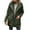 Green, variant on Women's Fuzzy Fleece Teddy Coat Warm Oversized Long Sleeve Button Up Plush Jacket with Pockets Casual Coat Solid Color Fall Winter Fashion Outerwear