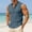 Navy, variant on Mens Sleeveless Button Down Shirts Linen Cotton Summer Beach Basic Tank T-Shirt Tops