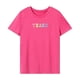 thumbnail image 1 of Camiseta de Mujer, Tops de Verano, Ropa Transpirable, Camiseta Informal de Cuello Redondo para Ir de Compras L, 1 of 7