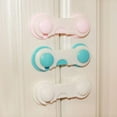 thumbnail image 4 of Plastic Cabinet Lock Door Lock Child Safety Baby Protection From Children Safe Locks for Refrigerators Security Drawer Latches, 4 of 5