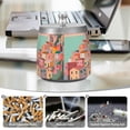 thumbnail image 6 of Yayeee Ashtray with Lid for Cigarette Smokeless Stainless Steel Home Ash Holder, Cityscape Painting, 6 of 7